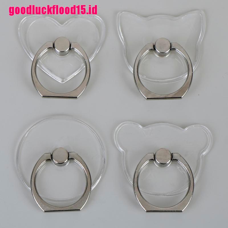 {LUCKID}Clear mount holder mobile phone holder stand finger ring support desk cell phone