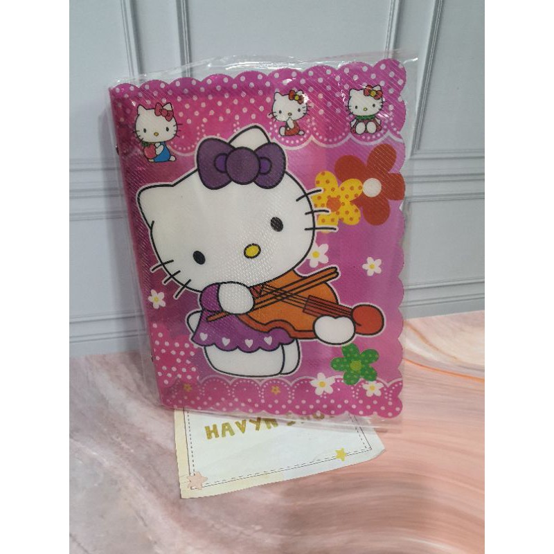 Map Binder/Binder Slip/binder Gliter/binder anak A5-Hellokitty gliter