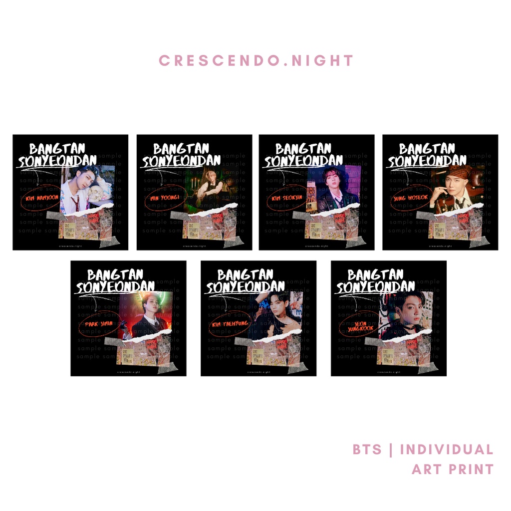 BTS INDIVIDUAL ART PRINT