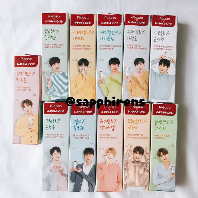 Wanna One x Pleasia Toothpaste