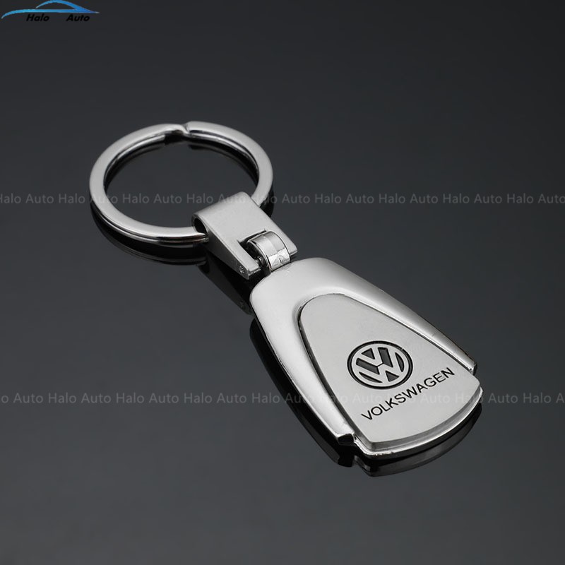 Gantungan Kunci Mobil 3D Logo Volkswagen VW Bahan Stainless Steel