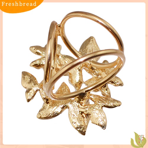 Fresh| Bros Pin Butterfly Cluster Bulat Hias Kristal Berlian Imitasi Untuk Aksesoris Scarf Wanita