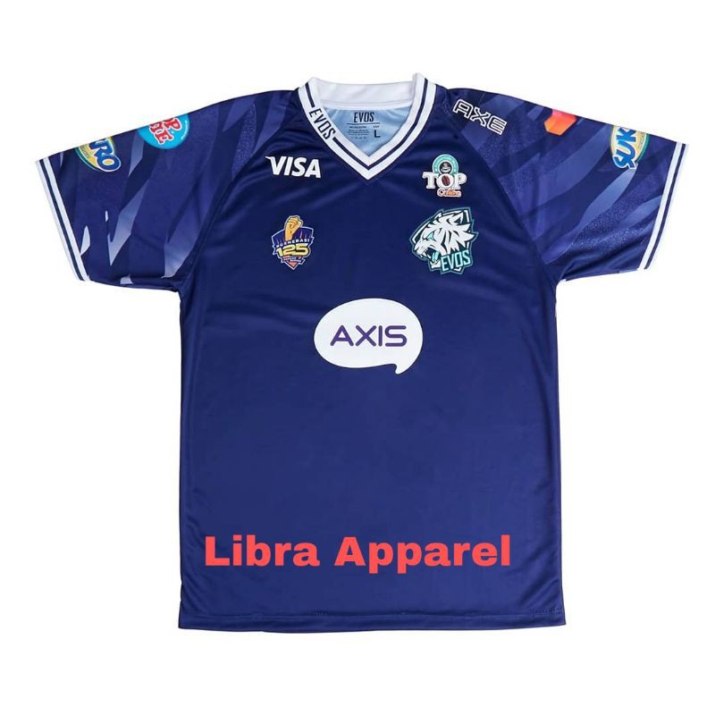 BAJU KAOS GAMING EVOS 2021 FF PUBG ML ESPORT SEMUA UKURAN TERBARU