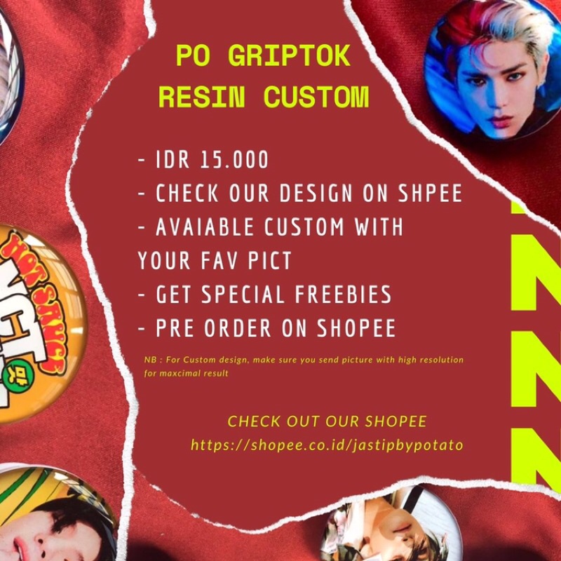 [PRE-ORDER] GRIPTOK RESIN CUSTOM