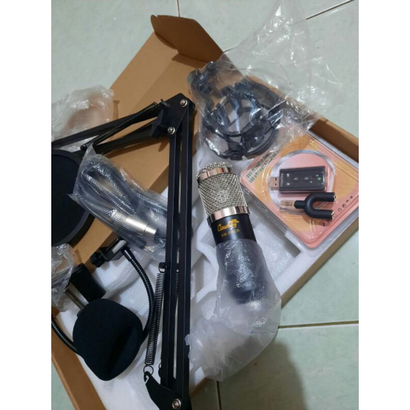 mic condensor cowboy set lengkap mic smule microphone Condensor