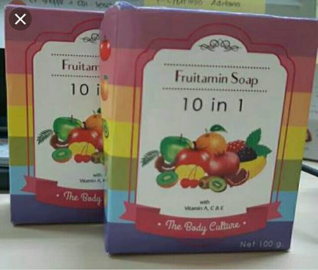 SABUN FRUITAMIN SOAP 10 IN 1 BPOM - RAINBOW SOAP