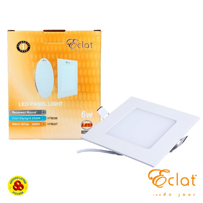 ECLAT LED Downlight 6W Putih Inbow Kotak LED Panel 6 Watt 6500K CDL