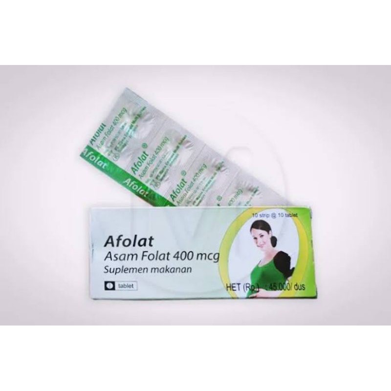 Afolat asam folat 400 mg perbox