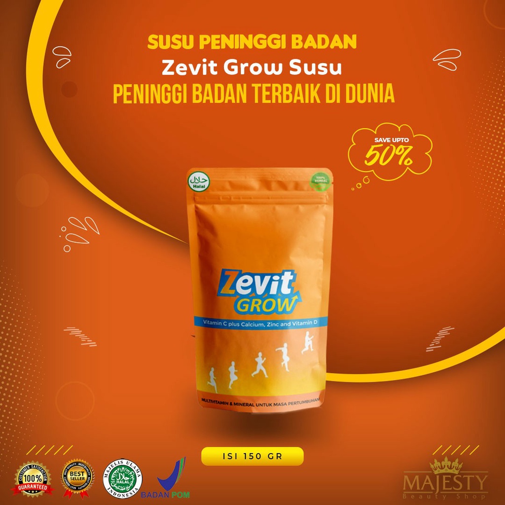 

SUSU PENINGGI - SUPLEMEN TINGGI BADAN ORIGINAL / PENAMBAH TINGGI TERLARIS / PENAMBAH TINGGI BADAN / ZEVIT GROW