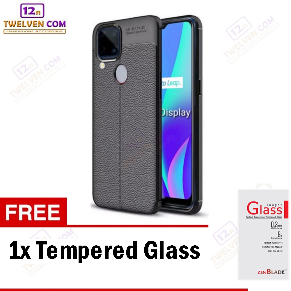 [FLASH SALE] Case Auto Focus Softcase Realme C15 - Free Tempered Glass