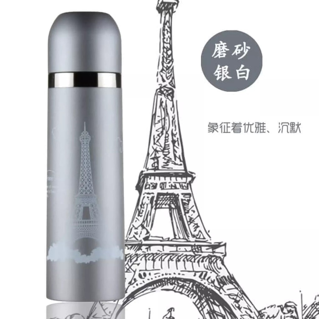 Thermos Kecil MENARA PARIS 500ml / Termos Air Stainless Thermos Mini 500ml