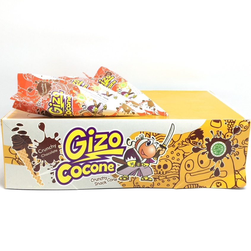 

Gizo Cocone Wafer Krim isi Cokelat 1 Box isi 20 pcs