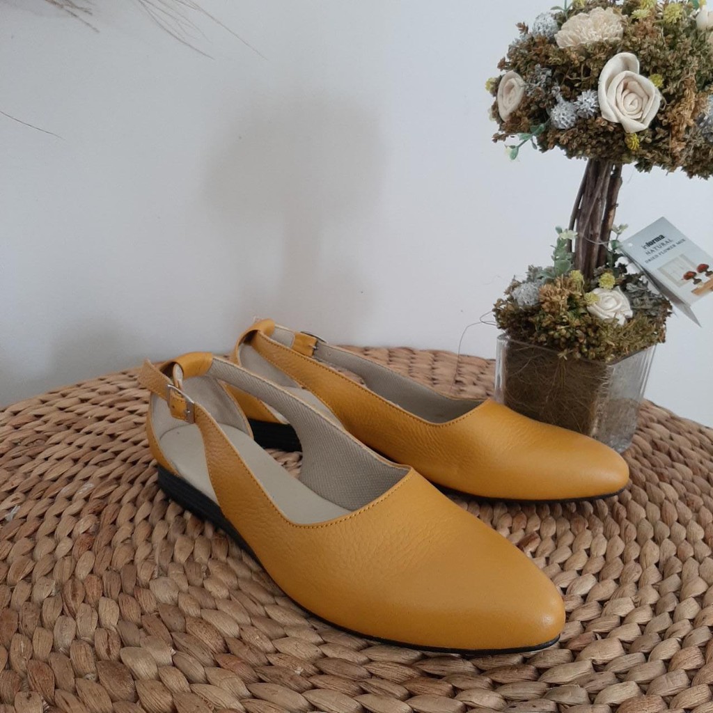 SEPATU PANTOFEL KULIT WANITA KERJA KULIT HIGH HEELS SEPATU KANTOR