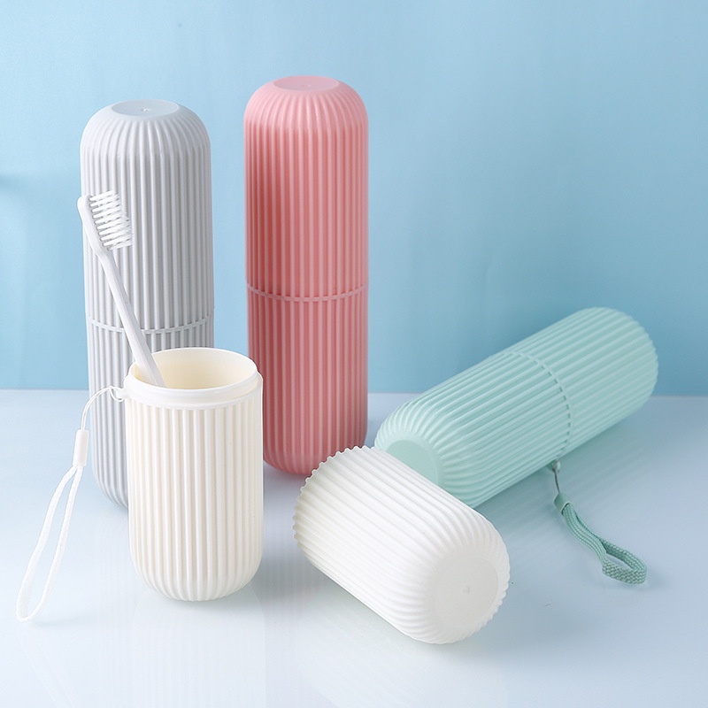 Kotak Tempat Penyimpanan Sikat Gigi Odol Pasta Gigi Pisau Cukur Minimalis Lucu Premium Tebal Travel Portable Toothbrush Toothpaste Holder Storage Case Box Organizer