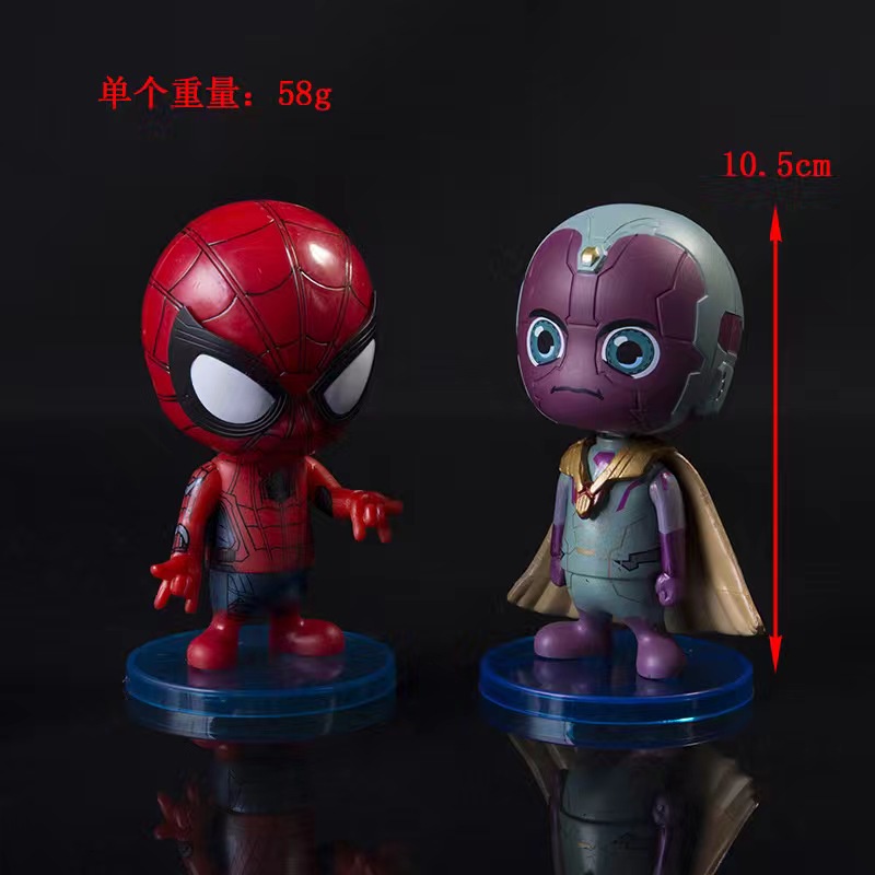 (WPJ-AVENGERS) PAJANGAN AVENGERS / FIGURE MINI AVENGERS / PAJANGAN SPIDERMAN / DEKORASI IRON-MAN / PAJANGAN MOBIL