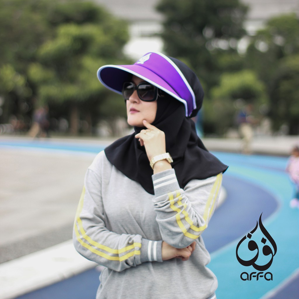 Jual Topi Hijabers Indonesia, Topi Hijabers Instagram Pet Besar Warna Ungu