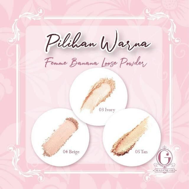 MADAME GIE BEDAK TABUR FEMME BANANA LOOSE POWDER [SWEETSPACE]