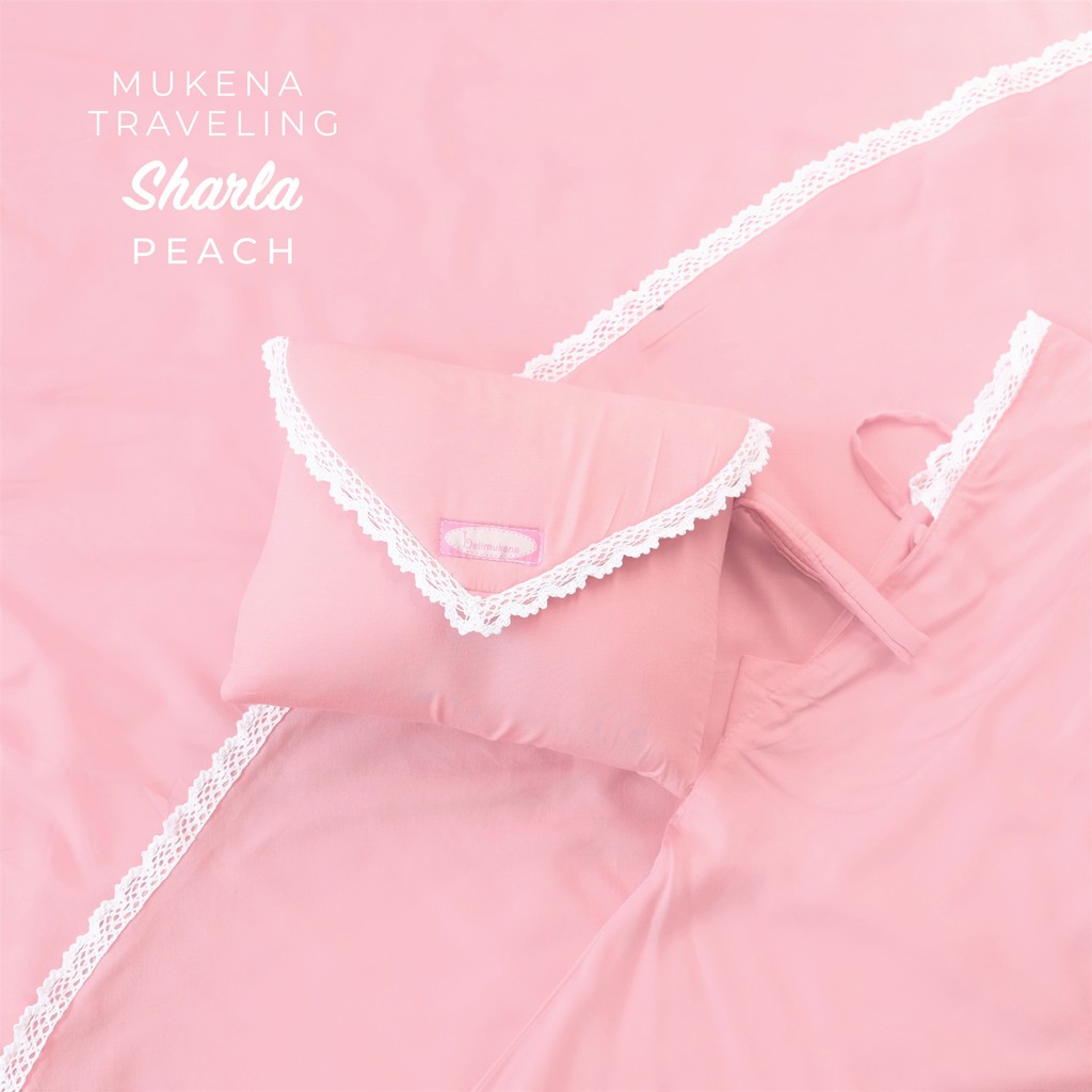 Mukena Polos Renda Dewasa Rayon Traveling Sharla