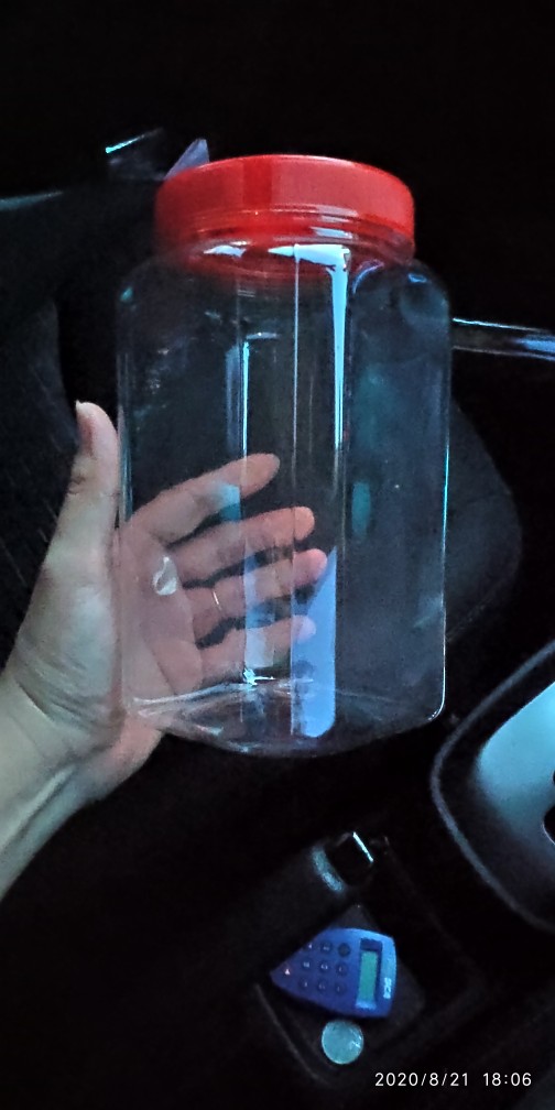 Toples Cupang 2liter Toples Kotak 2liter Khusus Gojek