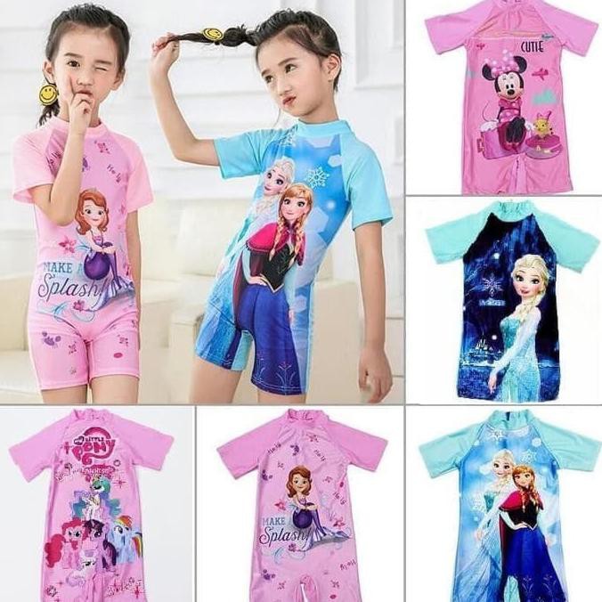 Baju Renang Anak Perempuan Cewek Pakaian Renang Swimsuit Swimwear