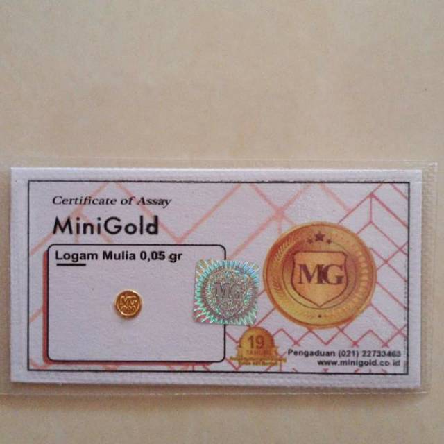Mini gold logam mulia asli