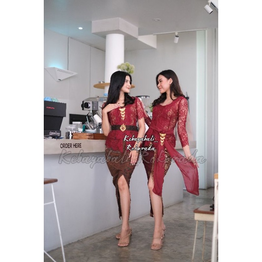 KEBAYA BALI MODERN KEBAYA BALI MURAH KEBAYA MARRON