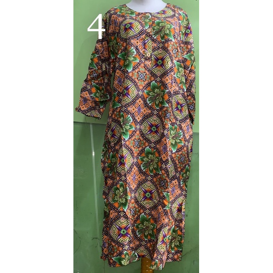 DASTER PENDEK LENGAN 3/4 LD 115CM KENCANA UNGU LABEL BIRU-4