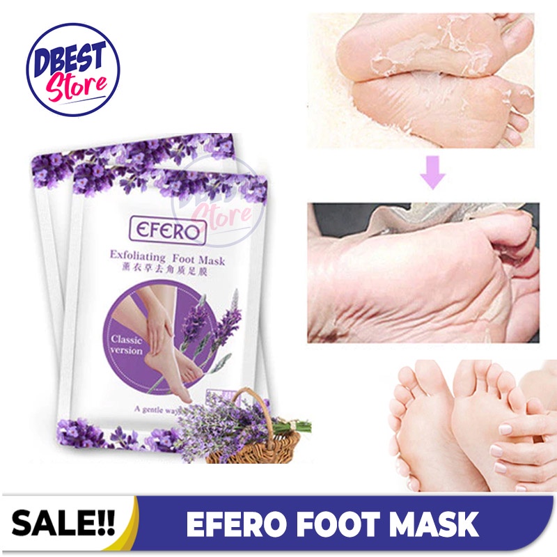 DBEST - [ COD ] EFERO Mask Foot Masker Kaki / Perawatan Kaki Tumit Kering Pecah2 dan Mengelupas Kulit Mati