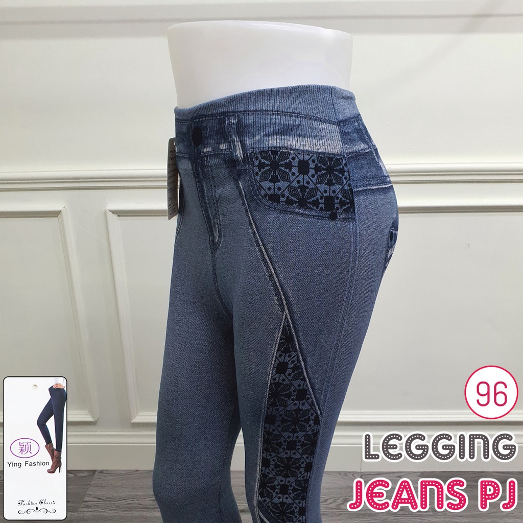 Legging jeans # 96 / legging denim jeans / jeans denim / legging fashion / legging panjang / ying fashion