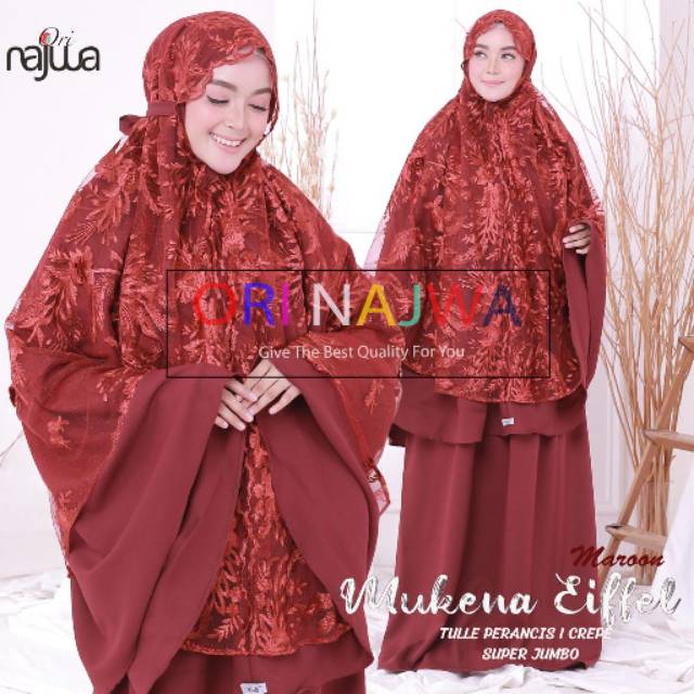 Mukena Dewasa Terbaru Termurah Brokat Tile Gratis Tas