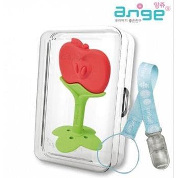 Ange Fruit Apple Teether With Case + Clip