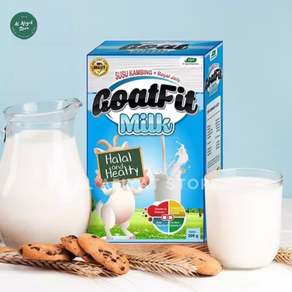 

Susu Kambing Etawa Bubuk Goatfit Milk Plus Royal Jelly Original 200 Gram