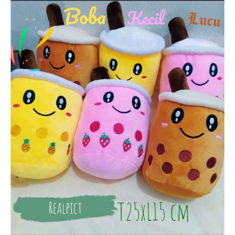 Boneka BOBA Kecil -Boba Lucu Mini Uk 25x15 cm