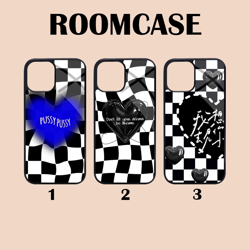 (GS176) CASE GLOSY BACK WHITE LOVE FOR IPHONE - XIAOMI -SAMSUNG-OPPO-VIVO-REALME-INFINIX