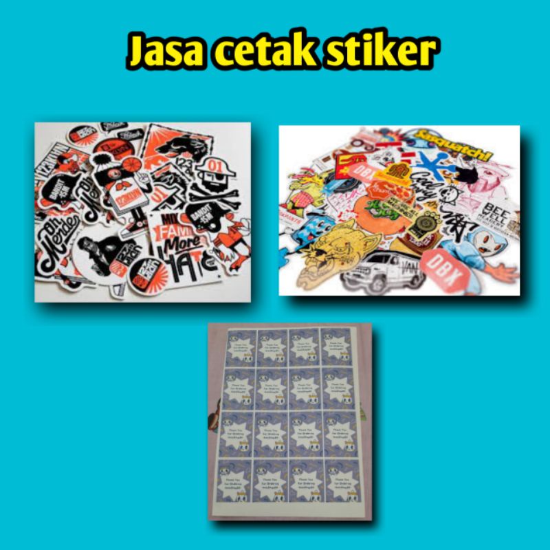 Jual Jasa Cetak Stiker | Shopee Indonesia