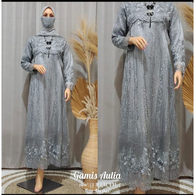 TERABARU MODEL GAMIS AULIA MODEL TERKINI BAHAN TILLE