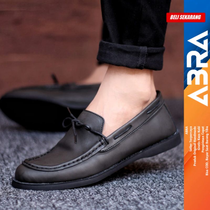 Sepatu Formal Pria Casual Kulit Sepatu Kerja Kantor ABRA