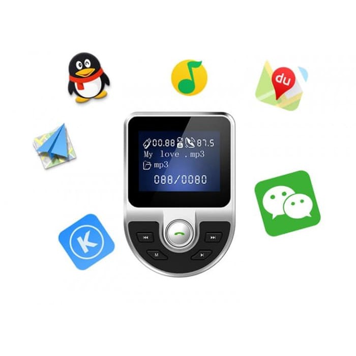 Terlaris Bt39 Car Bluetooth V4.1 Mp3 Music Player Car Kit Fm Transmitter W2461 Hot Sale