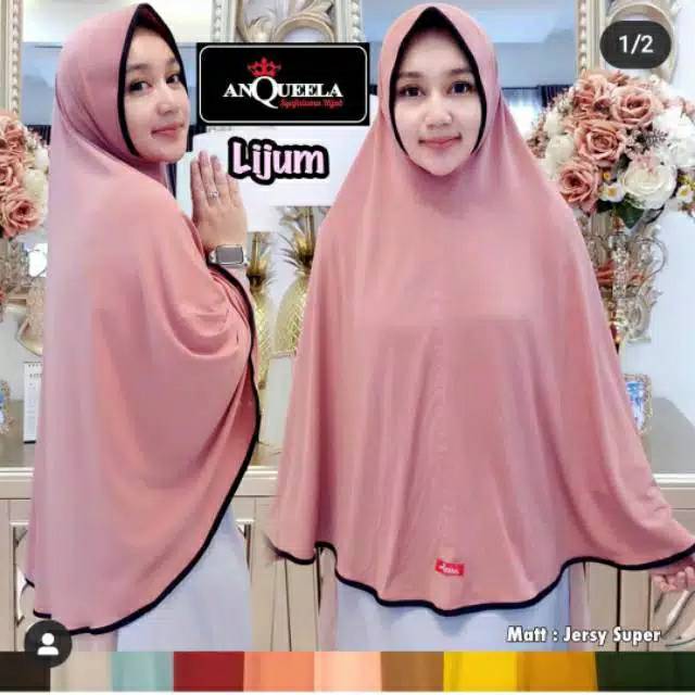 ANQUEELA. Lijum Original By Anqueela. Jilbab Instan. Jilbab Jumbo. Jumbo Jersup