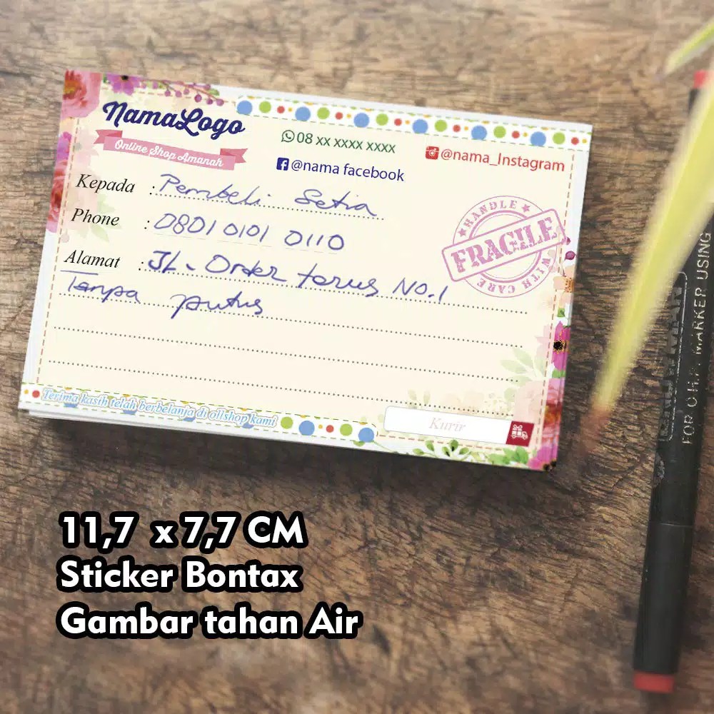 

Junesmade Grosir - Label pengiriman