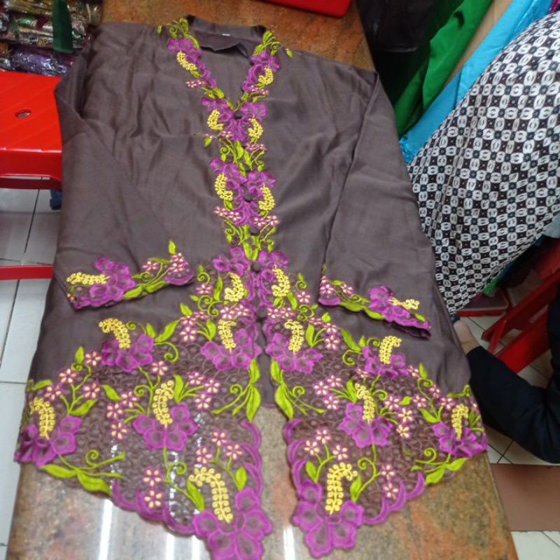 kebaya encim bordir super jumbo