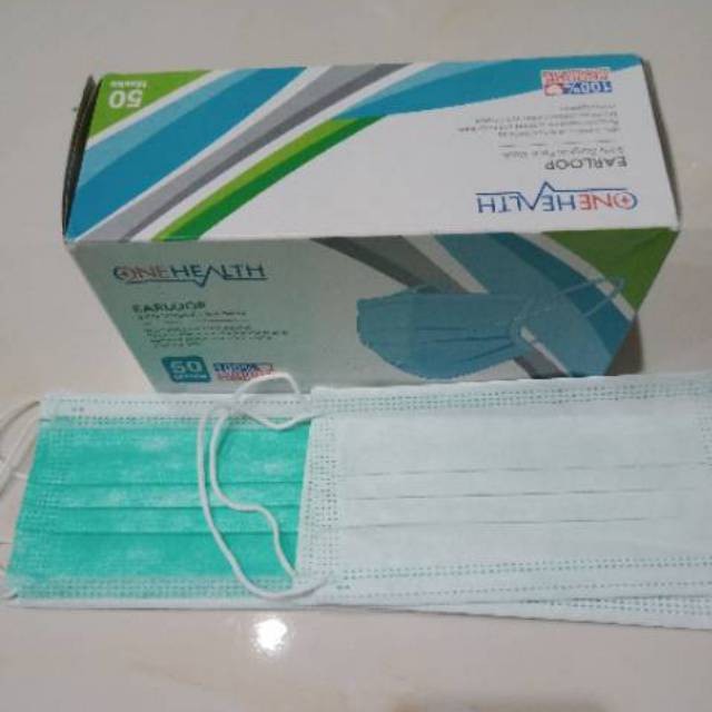 Masker Medis / Masker Onehealth 3 Play Surgical Face Mask isi 50 Pcs