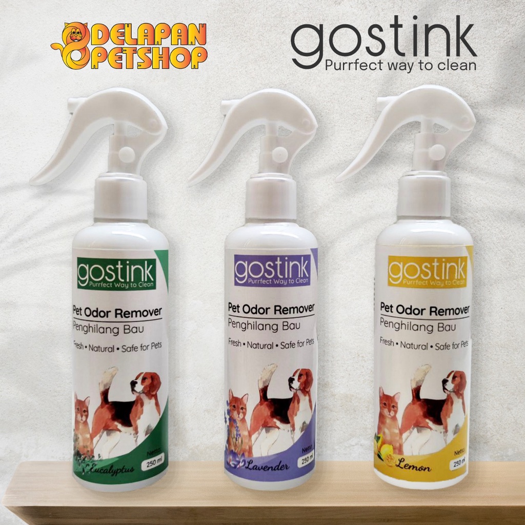 GOSTINK Pet Odor Remover 250ml / Penghilang Pengusir Bau Kotoran Hewan