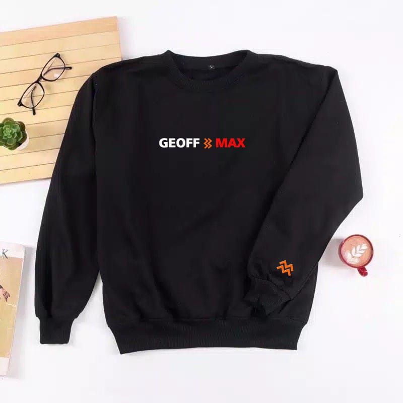 Hoodie/jaket pria geoff max 100% bahan katun