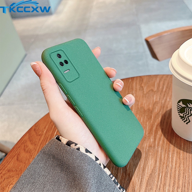 Soft Case Poco F4 Poco F4 GT Slim Matte Silicone Sandstone