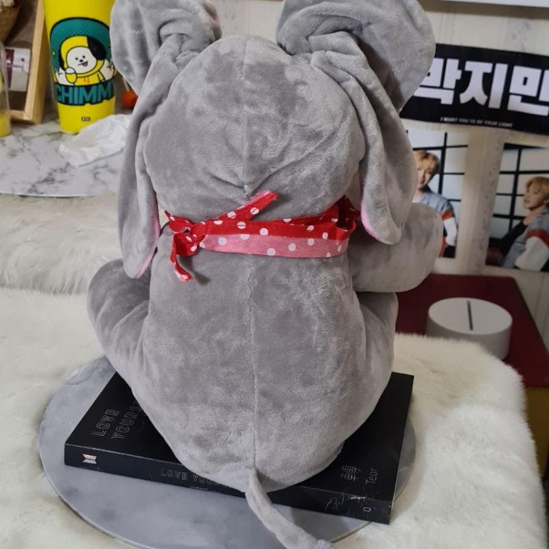 BERGARANSI BONEKA GAJAH PLUSH ELEPHANT MUSIK + BISA CILUKBA