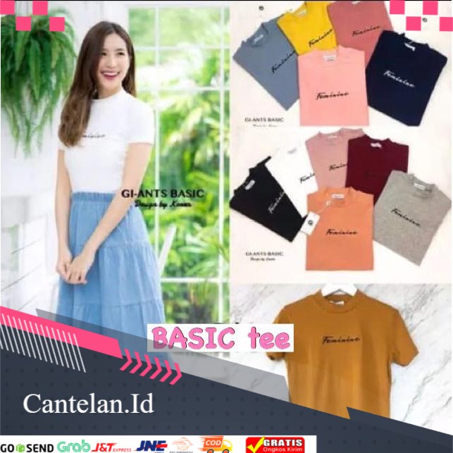 Cantelan.Id - baju atasan kaos wanita FEMINIME- konveksi tanah abang