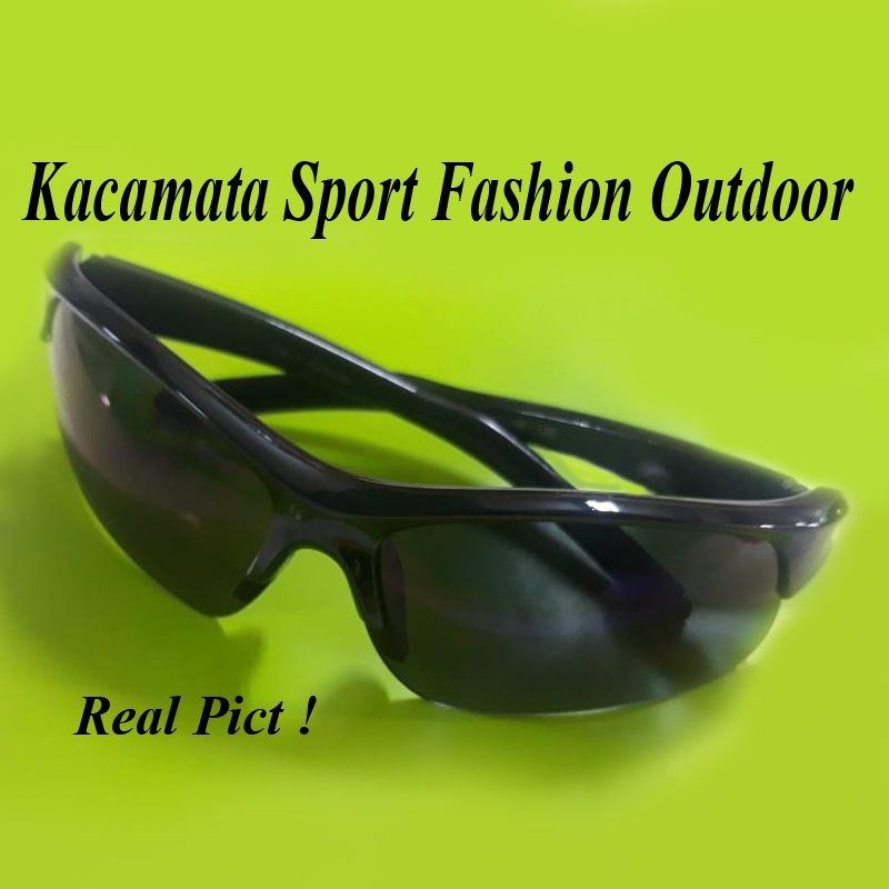 Kacamata Hitam Anti UV Kaca mata Sepeda Olahraga Outdoor Motor Outdoor Bike Sporty Biker Goes  Kacamata Safety Kacamata Berkendara