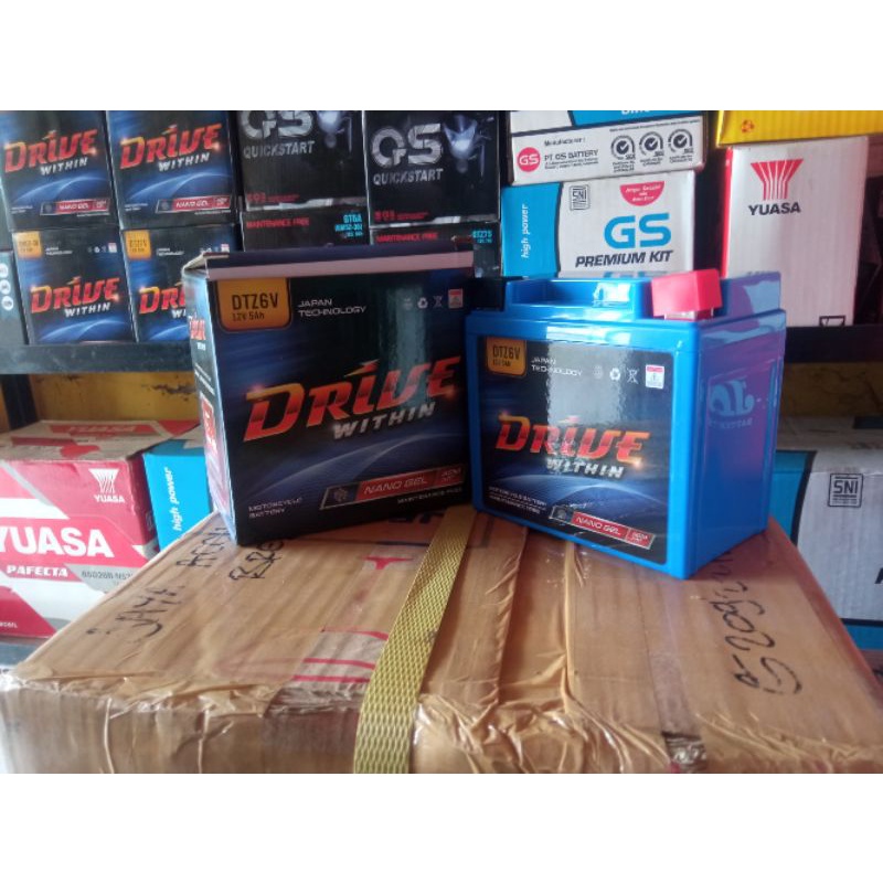 aki  Motor vario 125,beat iss ,cb150,satria fu DRIVE dtz6v