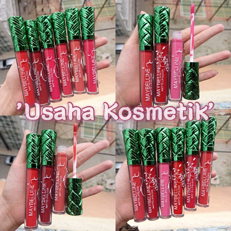 PROMO HRG 18PC LIPSTIK | LIP GLOSS MATTE MAYBELLINE WATERPROOF 24JAM H.PER18PCS NO  ZG-0690